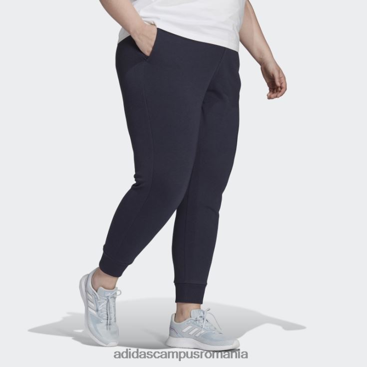 adidas campus romania pantaloni cu sigla French Terry (mărime plus) cerneală femei cerneală/alb J266N223234