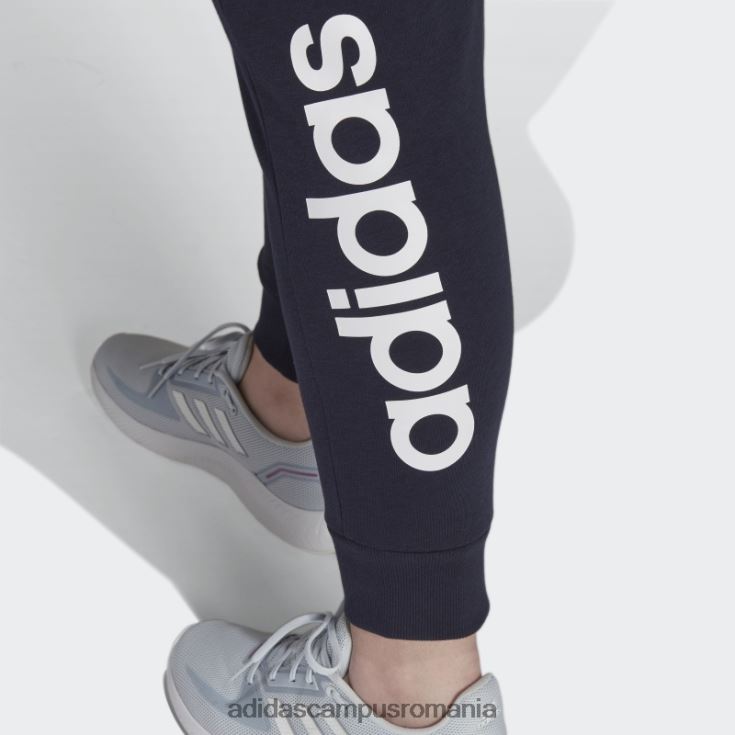 adidas campus romania pantaloni cu sigla French Terry (mărime plus) cerneală femei cerneală/alb J266N223234