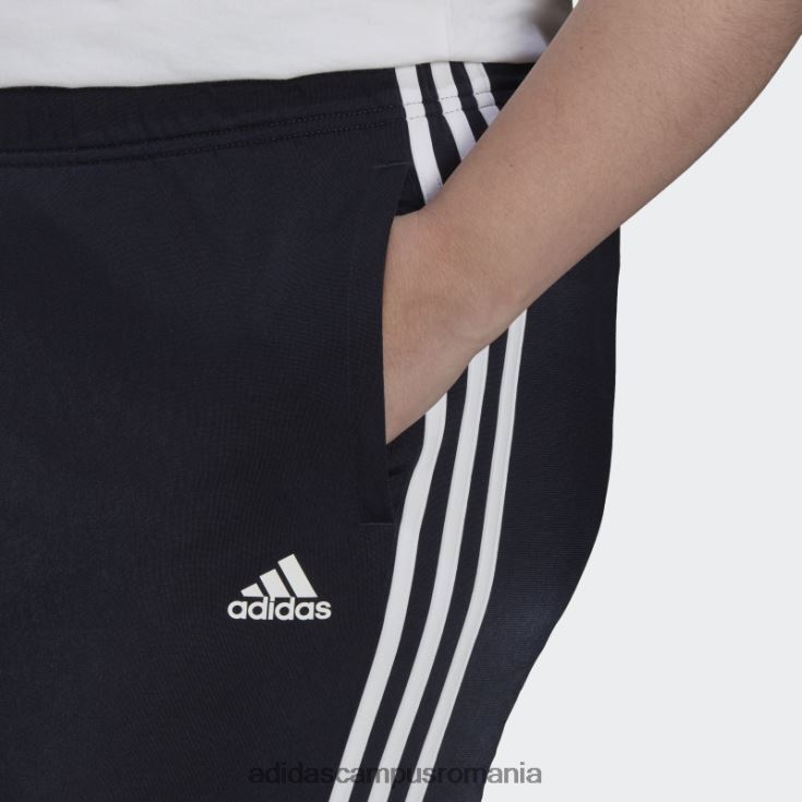 adidas campus romania pantaloni de antrenament subțiri, conici, cu trei dungi pentru încălzire ink essentials (mărime plus) femei cerneală J266N223362