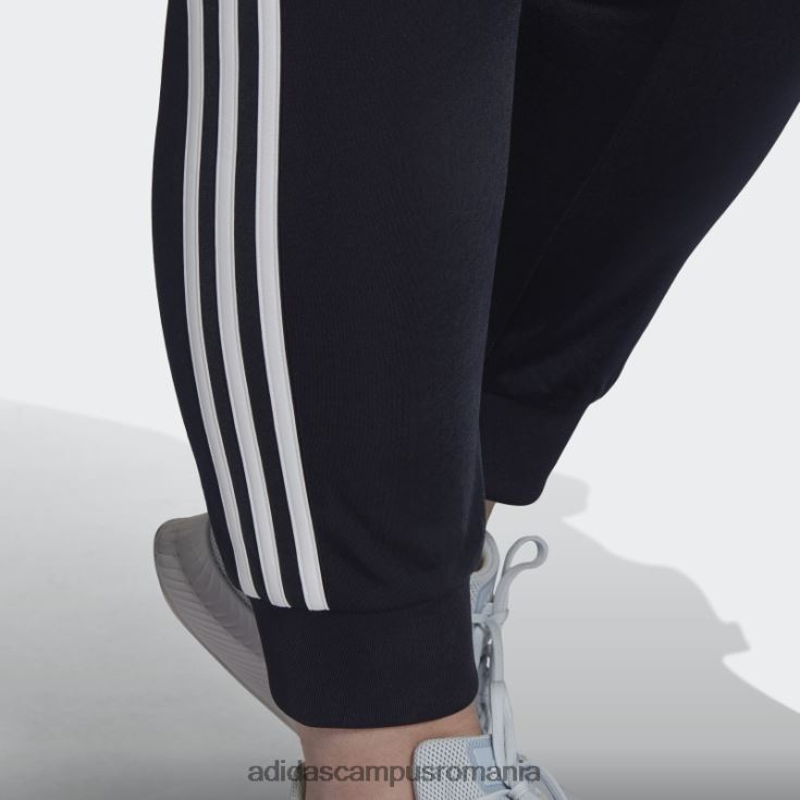 adidas campus romania pantaloni de antrenament subțiri, conici, cu trei dungi pentru încălzire ink essentials (mărime plus) femei cerneală J266N223362