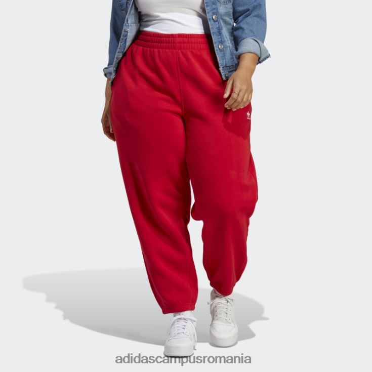adidas campus romania pantaloni de jogging fleece essentials (plus size) stacojiu femei stacojiu J266N223354