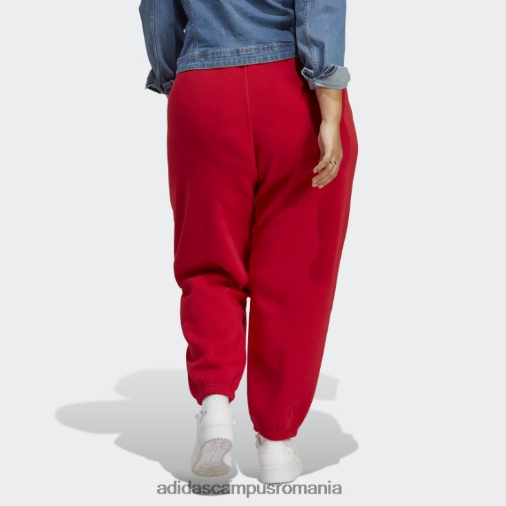 adidas campus romania pantaloni de jogging fleece essentials (plus size) stacojiu femei stacojiu J266N223354