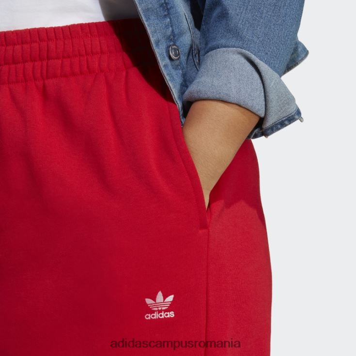 adidas campus romania pantaloni de jogging fleece essentials (plus size) stacojiu femei stacojiu J266N223354