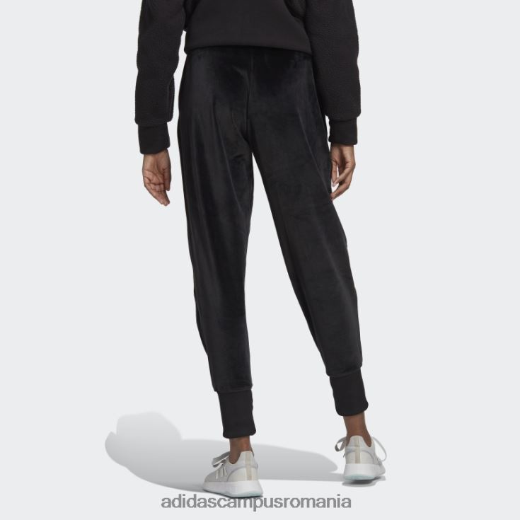adidas campus romania pantaloni de jogging negri holidayz confortabili din velur adidas femei negru J266N223817