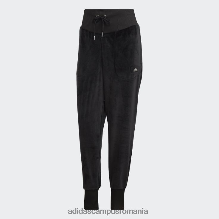 adidas campus romania pantaloni de jogging negri holidayz confortabili din velur adidas femei negru J266N223817