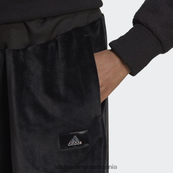 adidas campus romania pantaloni de jogging negri holidayz confortabili din velur adidas femei negru J266N223817