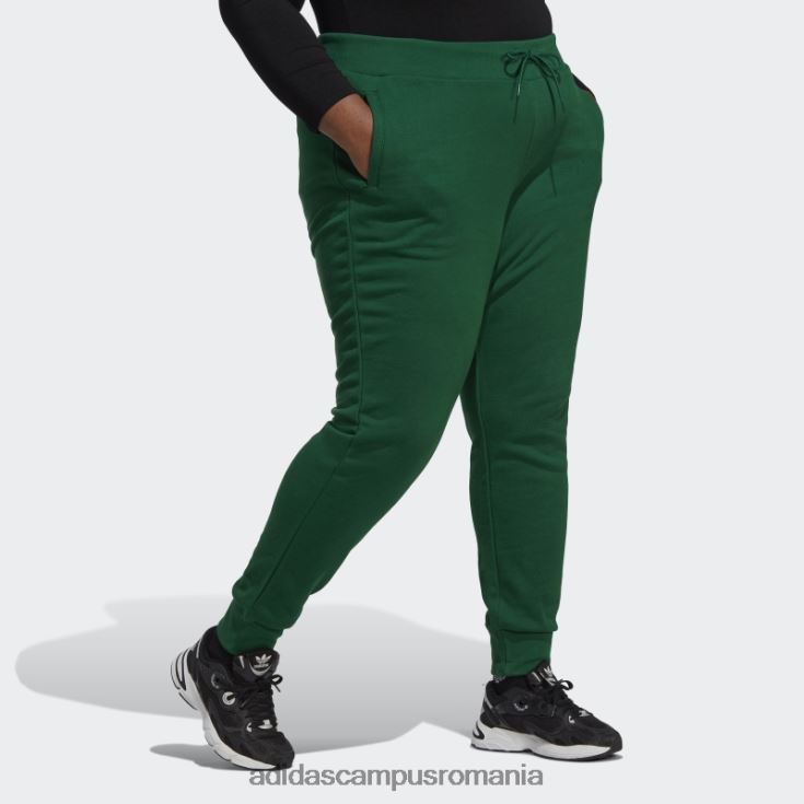 adidas campus romania pantaloni de jogging slim adicolor essentials verde inchis (plus size) adidas femei verde inchis J266N223259