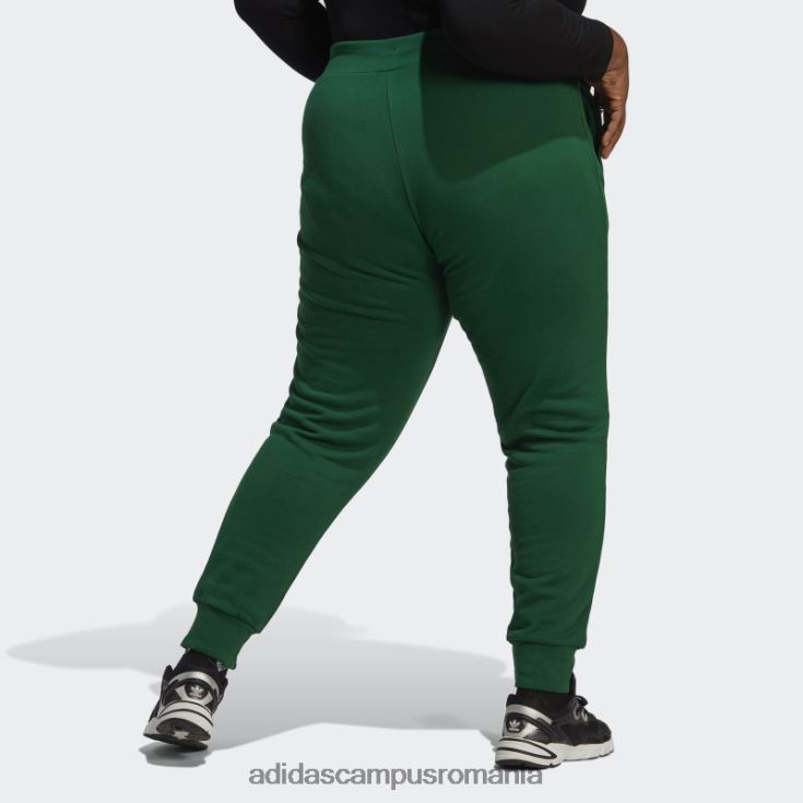 adidas campus romania pantaloni de jogging slim adicolor essentials verde inchis (plus size) adidas femei verde inchis J266N223259