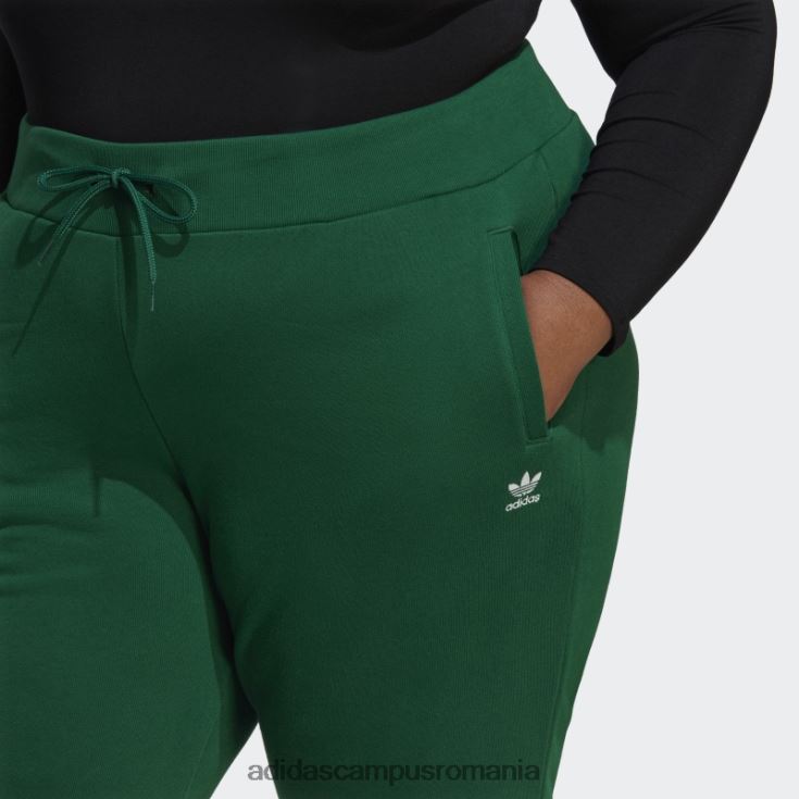 adidas campus romania pantaloni de jogging slim adicolor essentials verde inchis (plus size) adidas femei verde inchis J266N223259