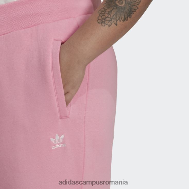 adidas campus romania pantaloni de jogging subțiri din lână adicolor essentials roz (mărime plus) femei roz J266N223350