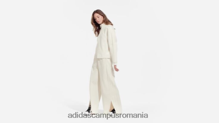adidas campus romania pantaloni de sport cu dungi groase adicolor contempo albi femei alb J266N223833