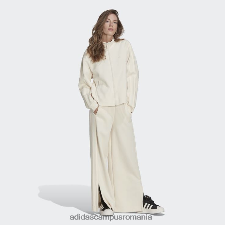 adidas campus romania pantaloni de sport cu dungi groase adicolor contempo albi femei alb J266N223833