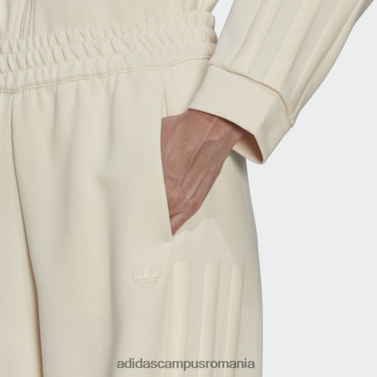 adidas campus romania pantaloni de sport cu dungi groase adicolor contempo albi femei alb J266N223833