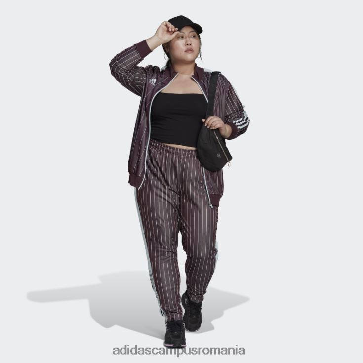 adidas campus romania pantaloni de sport tiro (plus size) maroon adidas femei maro J266N223364