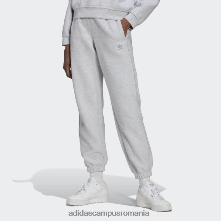 adidas campus romania pantaloni de trening gri deschis heather loungewear femei erica gri deschis J266N224004