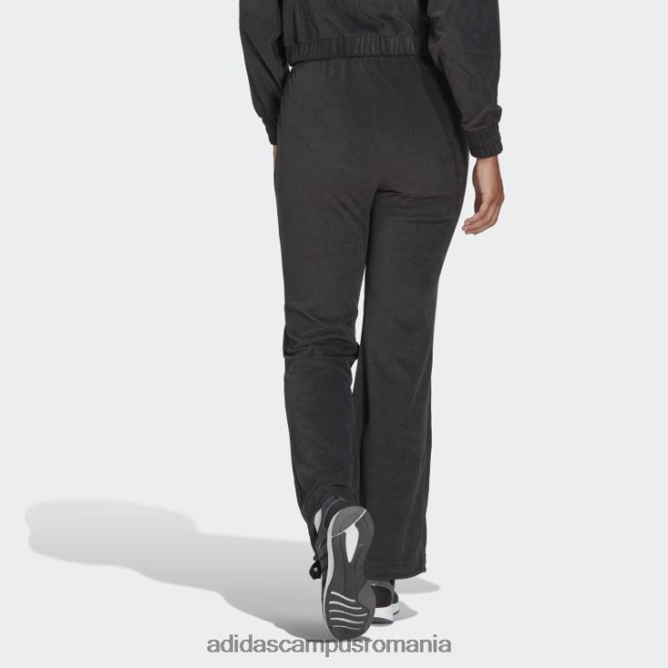 adidas campus romania pantaloni evazați din velur hiperglam negru femei negru J266N223840