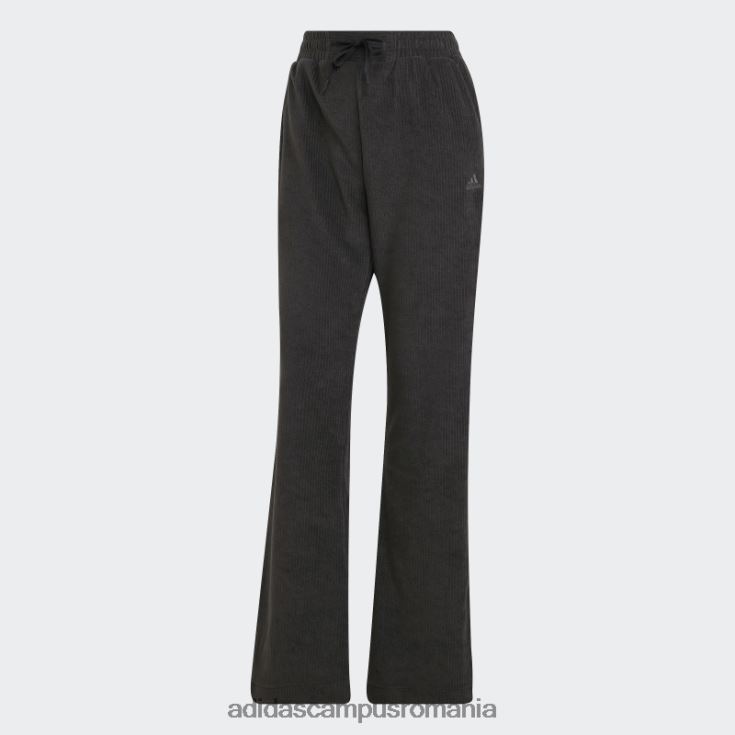 adidas campus romania pantaloni evazați din velur hiperglam negru femei negru J266N223840
