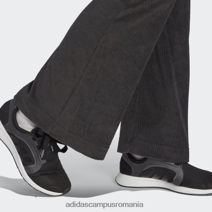 adidas campus romania pantaloni evazați din velur hiperglam negru femei negru J266N223840