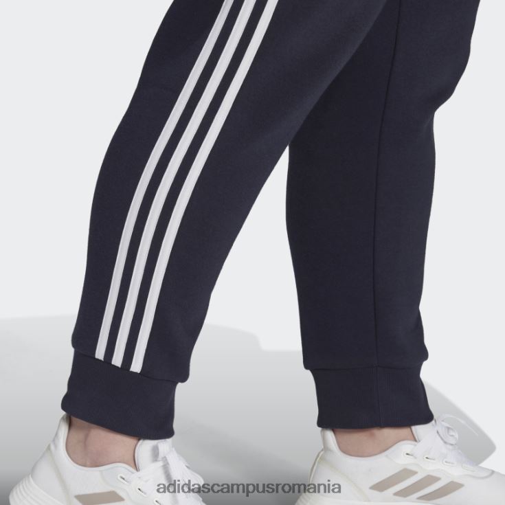 adidas campus romania pantaloni fleece cu 3 dungi (plus mărime) ink essentials femei cerneală/alb J266N223285