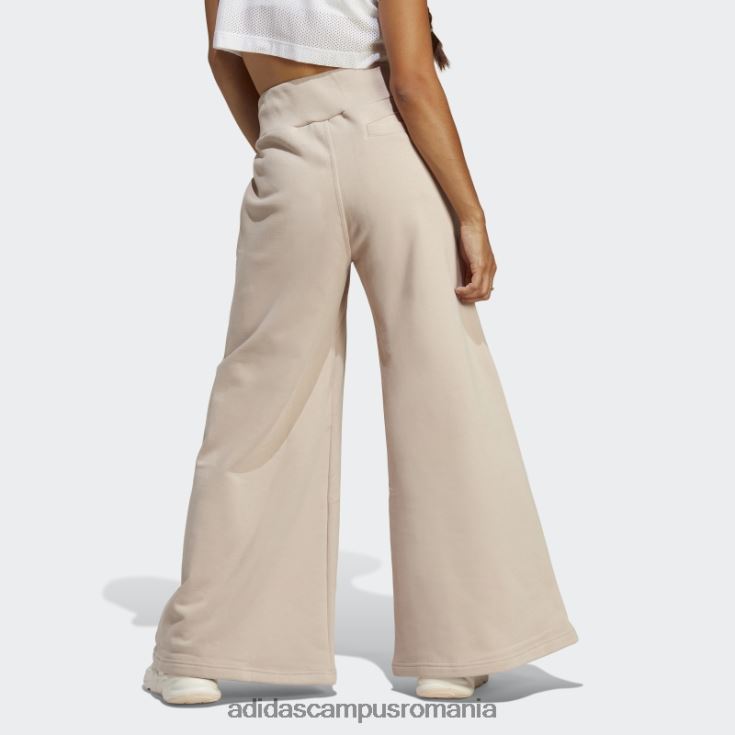 adidas campus romania pantaloni largi din fleece lounge taupe femei taupe J266N223968
