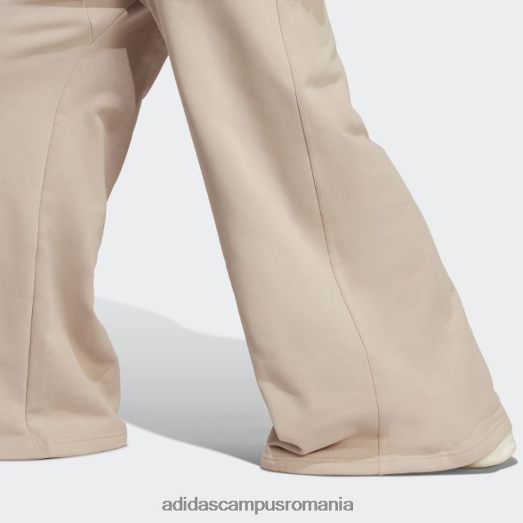adidas campus romania pantaloni largi din fleece lounge taupe femei taupe J266N223968