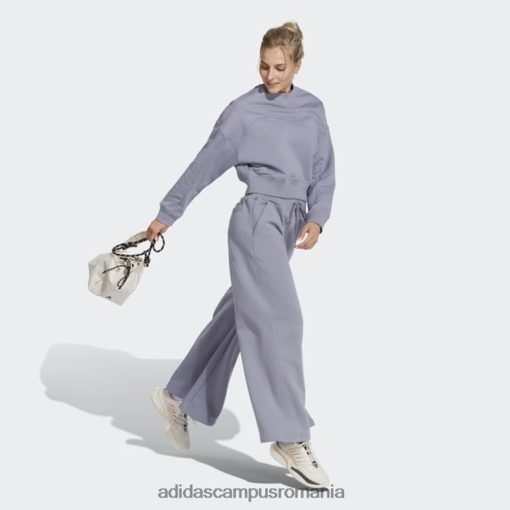 adidas campus romania pantaloni largi lounge fleece violet argintiu adidas femei violet argintiu J266N223922
