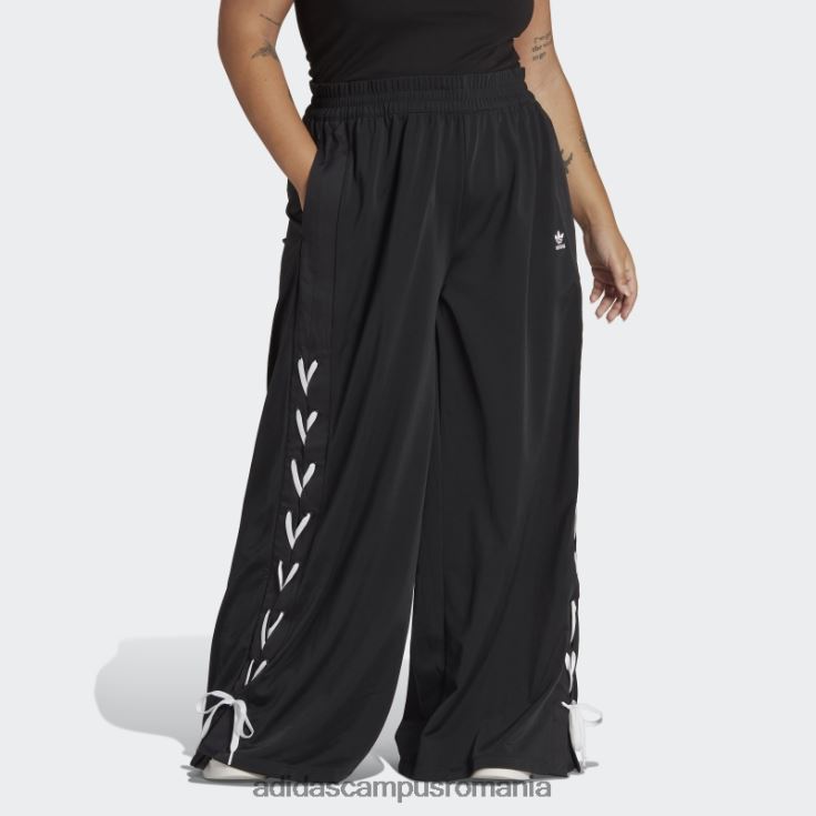 adidas campus romania pantaloni lat cu dantelă întotdeauna originali (plus mărime) negri femei negru J266N223263