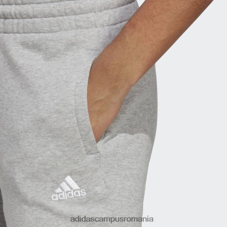adidas campus romania pantaloni liniari French Terry cu manșete, gri mediu, essentials femei gri mediu/alb J266N223849