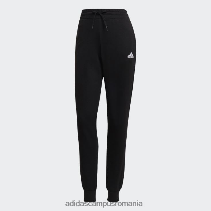 adidas campus romania pantaloni negri essentials french terry cu logo femei alb negru J266N223837