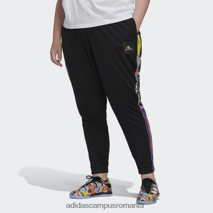 adidas campus romania pantaloni negri tiro pride (plus marime) adidas femei negru/multicolor J266N223253