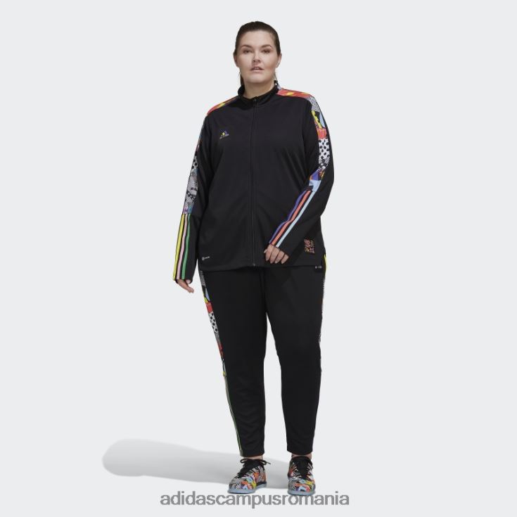 adidas campus romania pantaloni negri tiro pride (plus marime) adidas femei negru/multicolor J266N223253