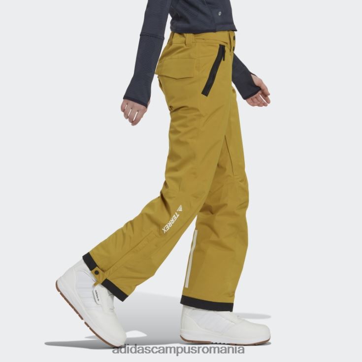 adidas campus romania pantaloni stretch izolati in doua straturi olive resort femei măsline J266N223944