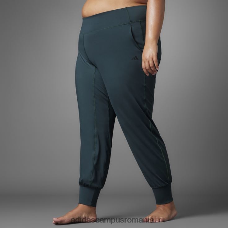 adidas campus romania pantaloni verzi de yoga echilibrat autentic (plus mărime) femei verde J266N223326
