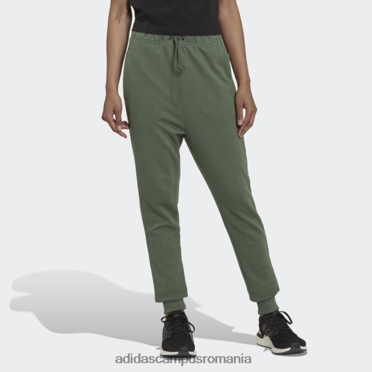 adidas campus romania studio lounge pantaloni cu talie inalta verde oxid femei oxid verde J266N223978