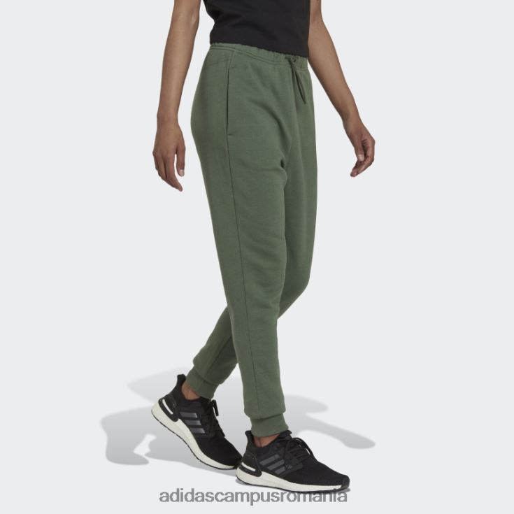 adidas campus romania studio lounge pantaloni cu talie inalta verde oxid femei oxid verde J266N223978