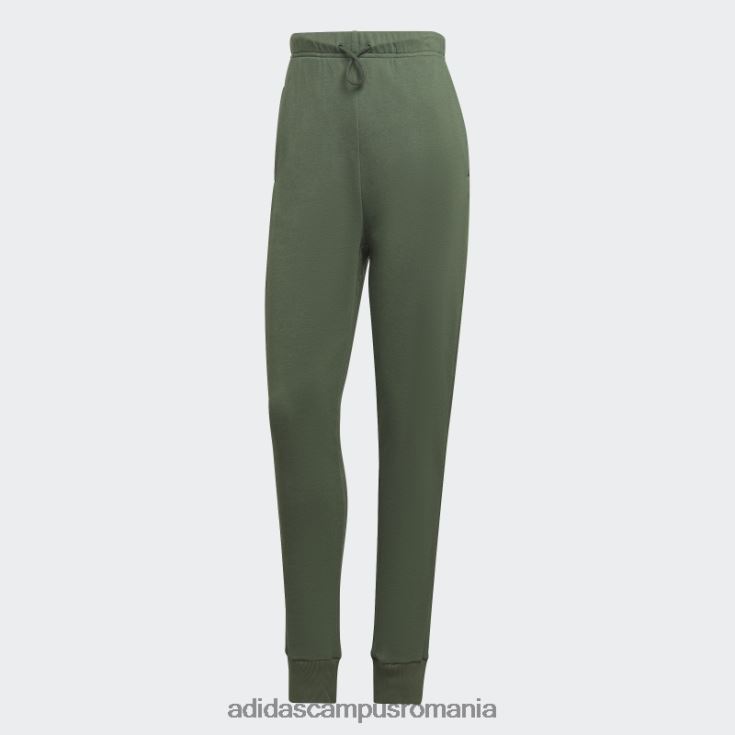 adidas campus romania studio lounge pantaloni cu talie inalta verde oxid femei oxid verde J266N223978
