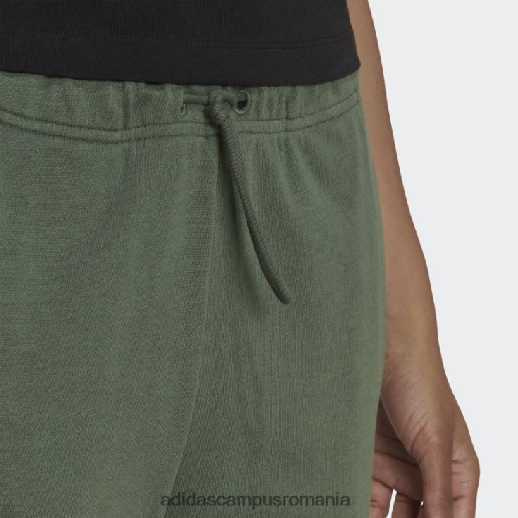 adidas campus romania studio lounge pantaloni cu talie inalta verde oxid femei oxid verde J266N223978