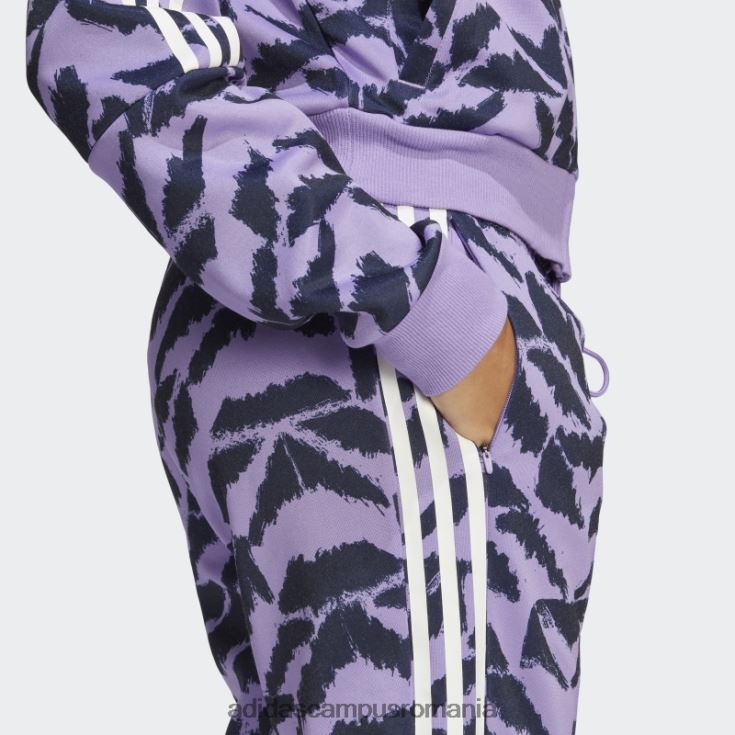 adidas campus romania tiro costum up lifestyle pantaloni de sport violet femei violet/cerneală/multicolor/alb J266N223845