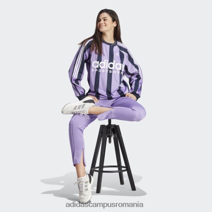 adidas campus romania violet tiro costum până lifestyle pantaloni de sport adidas femei violet/alb J266N223823