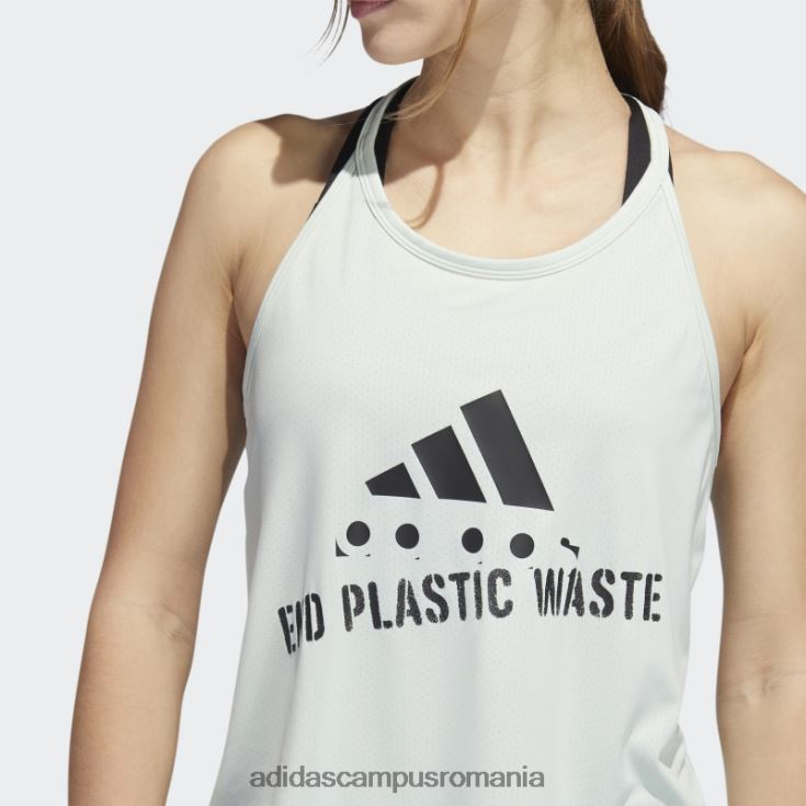 adidas campus romania Alergați rapid, cu grafică, maiou verde femei verde J266N22677