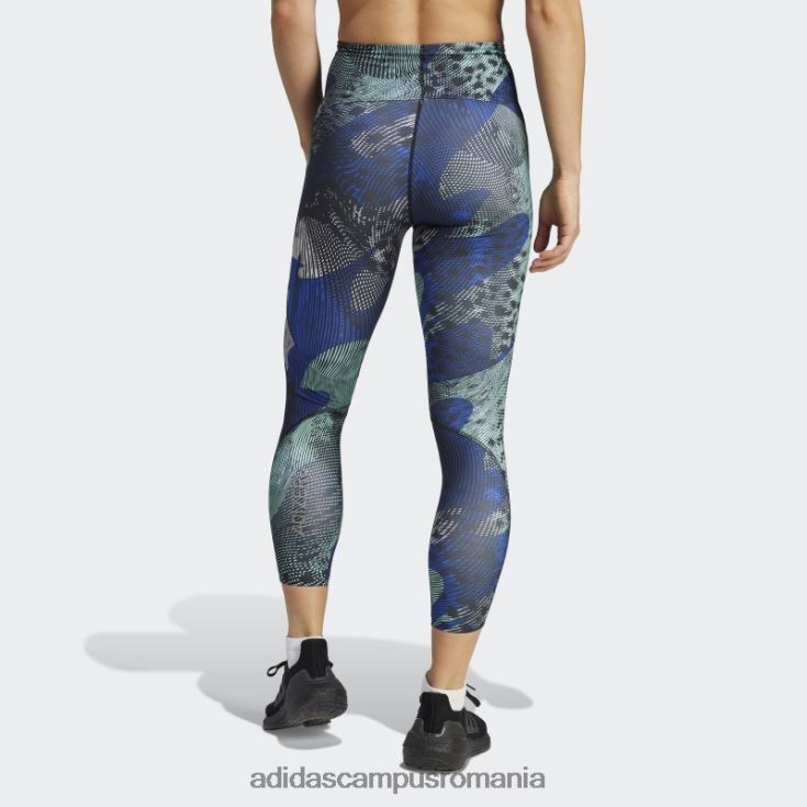 adidas campus romania Leggings 7/8 cu imprimeu pentru alergare adizero albastru femei negru/albastru J266N217332