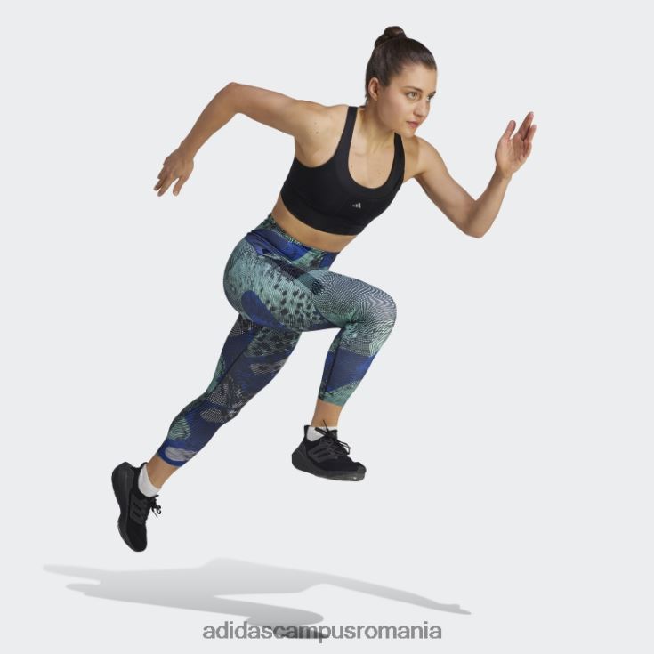 adidas campus romania Leggings 7/8 cu imprimeu pentru alergare adizero albastru femei negru/albastru J266N217332