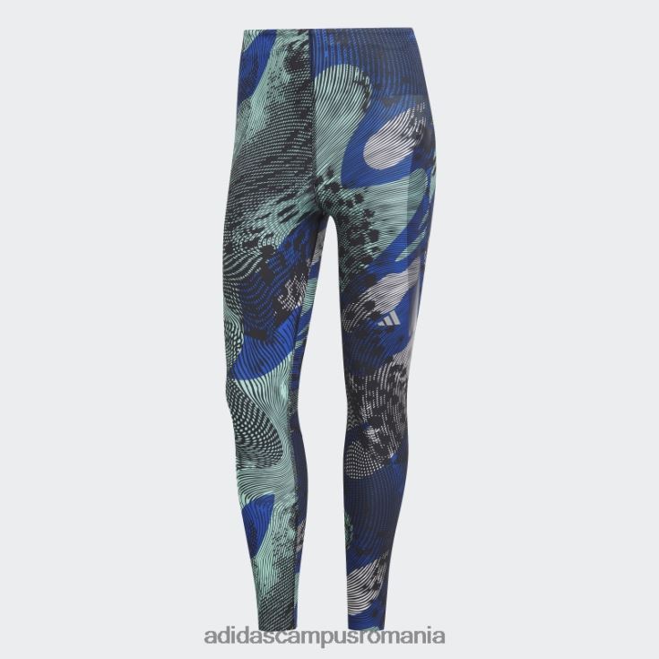 adidas campus romania Leggings 7/8 cu imprimeu pentru alergare adizero albastru femei negru/albastru J266N217332