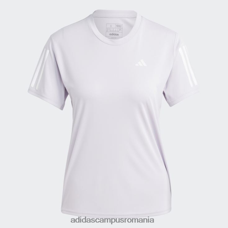 adidas campus romania Silver Dawn posedă tricoul de alergare femei zori argintii J266N216931