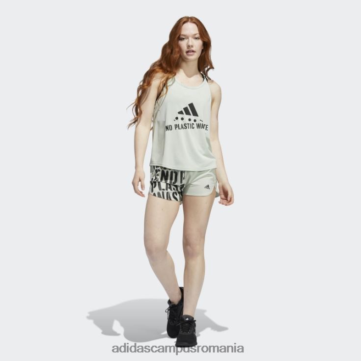 adidas campus romania alergați rapid pantaloni scurți de alergare cu slip interior verde fierbinte femei verde J266N22689