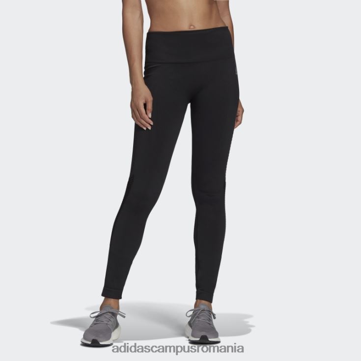 adidas campus romania colanti de alergare aeroknit 7/8 negri femei negru J266N22725