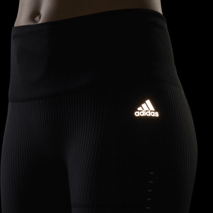adidas campus romania colanti de alergare aeroknit 7/8 negri femei negru J266N22725