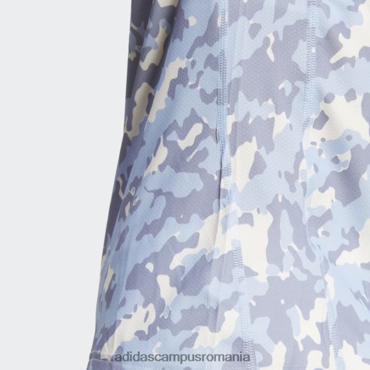 adidas campus romania deține tricoul de alergare camo run albastru zori femei zori albastre J266N216855