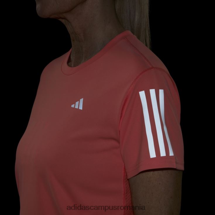 adidas campus romania deține tricoul de alergare coral femei coral J266N217425