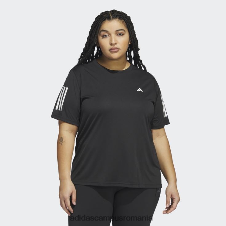 adidas campus romania deține tricoul de alergare (plus mărime) negru femei negru J266N216868